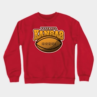 love Football Kansas City Football Crewneck Sweatshirt